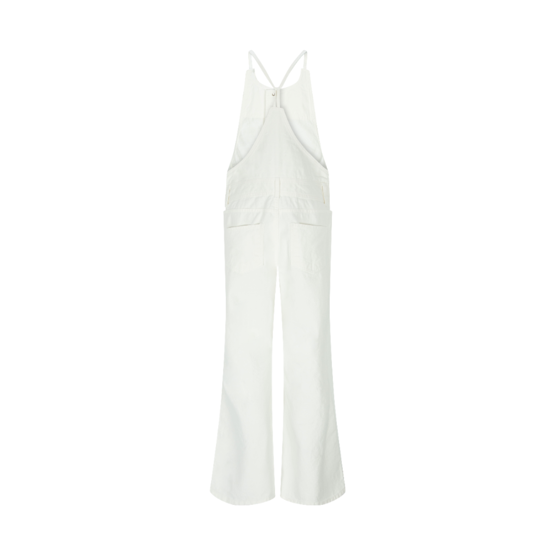 인스아울 화이트 버튼 오버롤 아이보리(Inseowl White Button Overall Ivory) - 2
