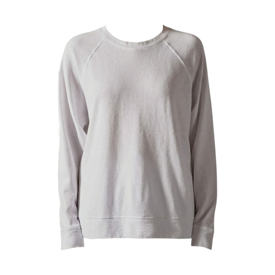(W) 제임스 펄스 빈티지 프렌치 테리 릴렉스 스웨트셔츠 화이트((W) James Perse Vintage French Terry Relaxed Sweatshirt White)