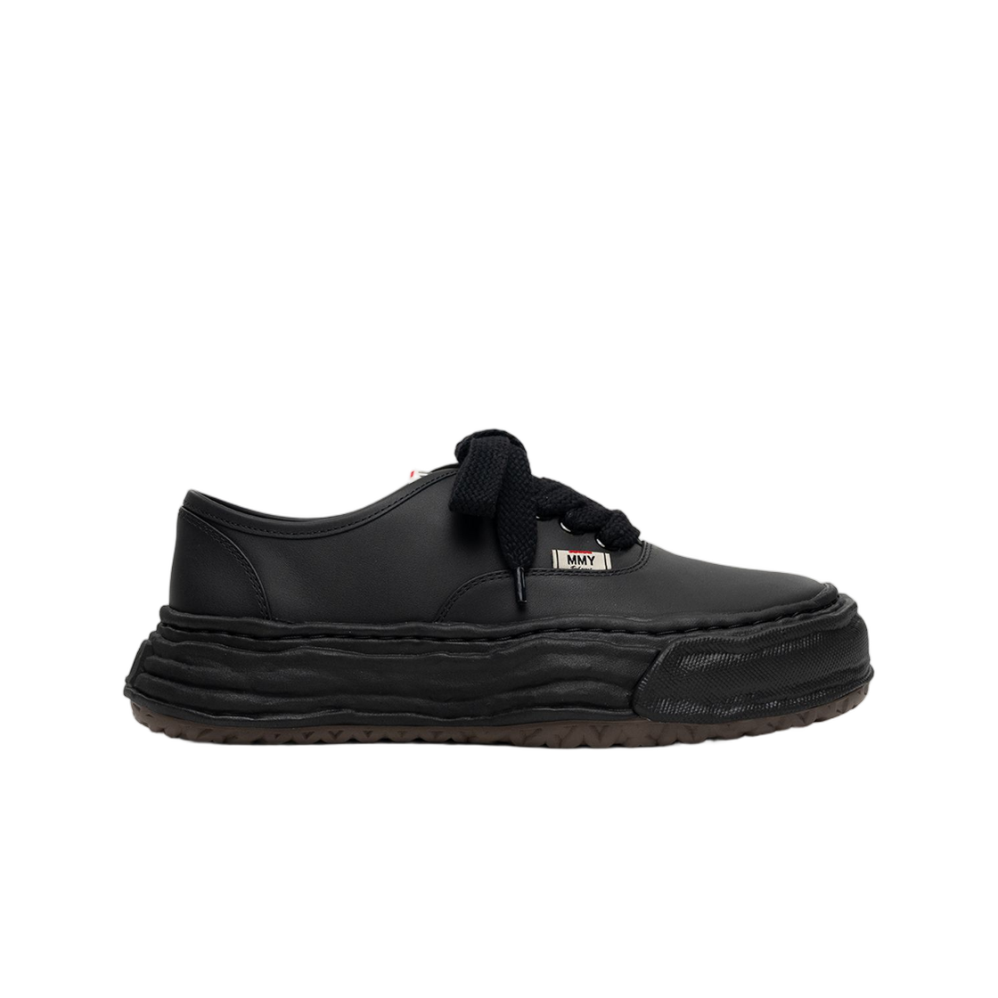 A16FW702-BLKBLK Mihara Yasuhiro Baker 26 OG Sole Leather Low-Top Sneaker Black Black