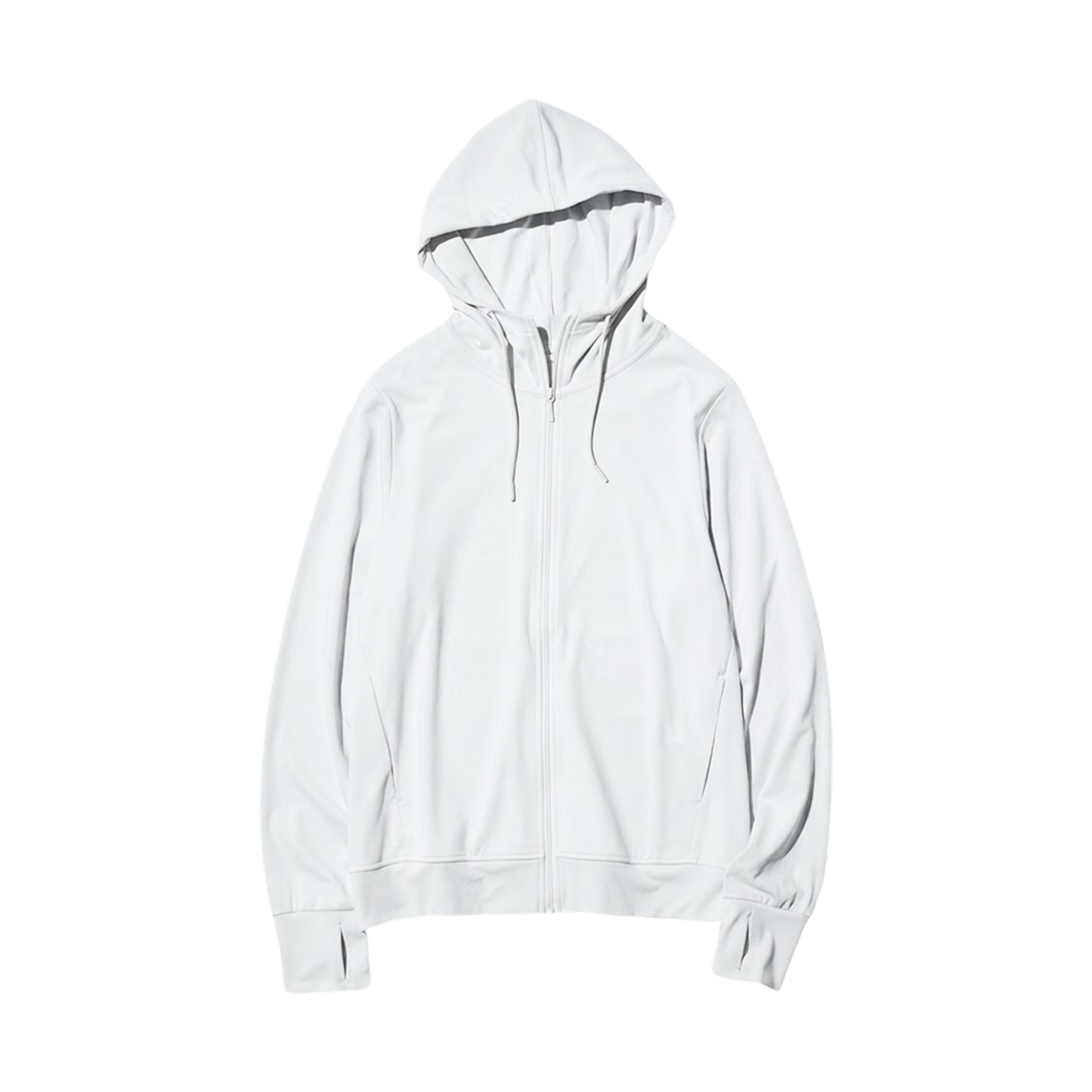 483278-00 (W) Uniqlo Airism UV Cut Mesh Full Zip Parka White - JP
