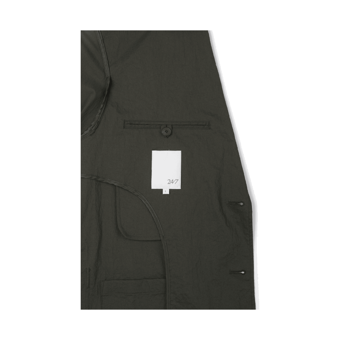 24/7 시리즈 다이드 워싱 셋업 자켓 카키(24/7 series Dyed Washing Set-Up Jacket Khaki) - 6