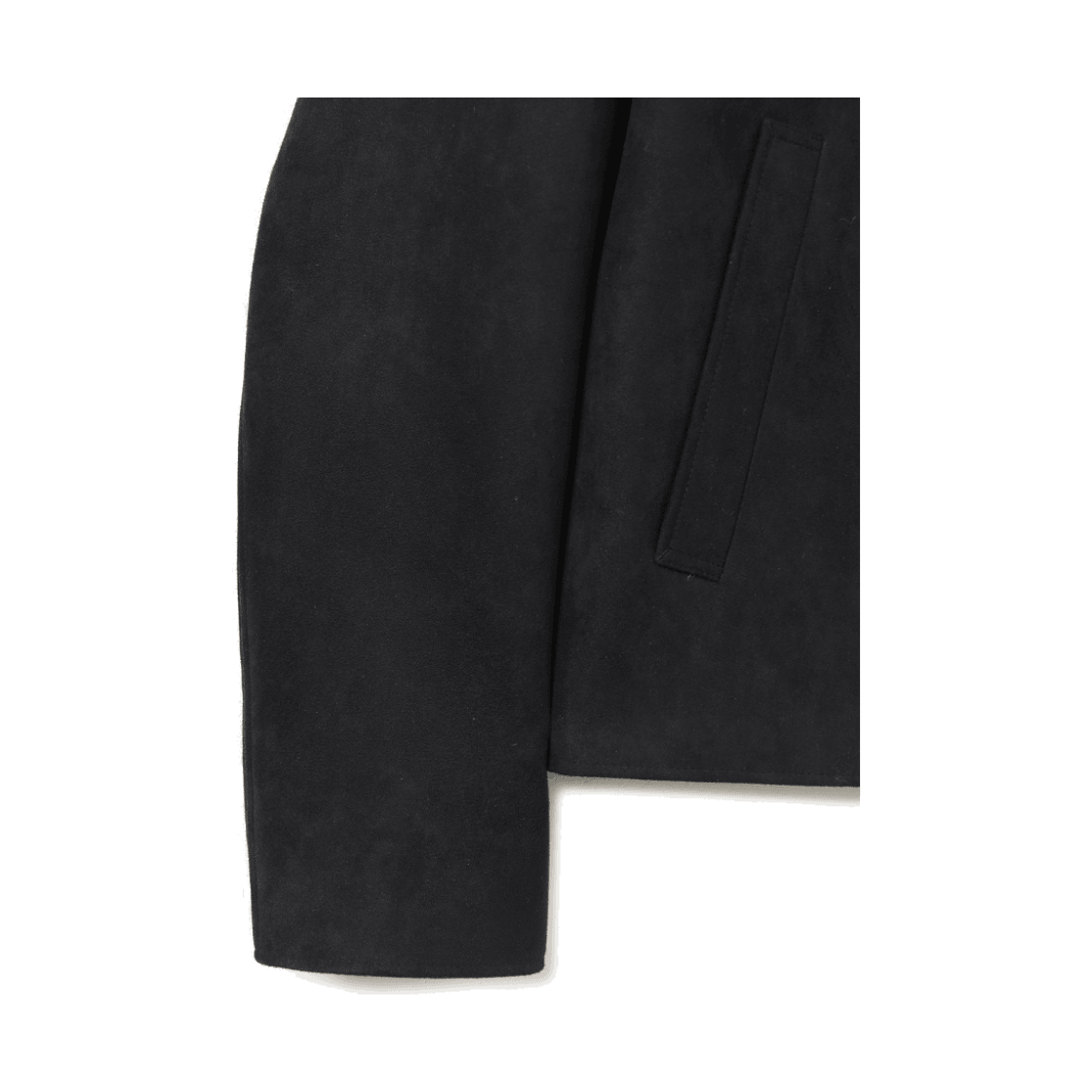 24/7 시리즈 스웨이드 크롭 재킷 블랙(24/7 series Suede Crop Jacket Black) - 4