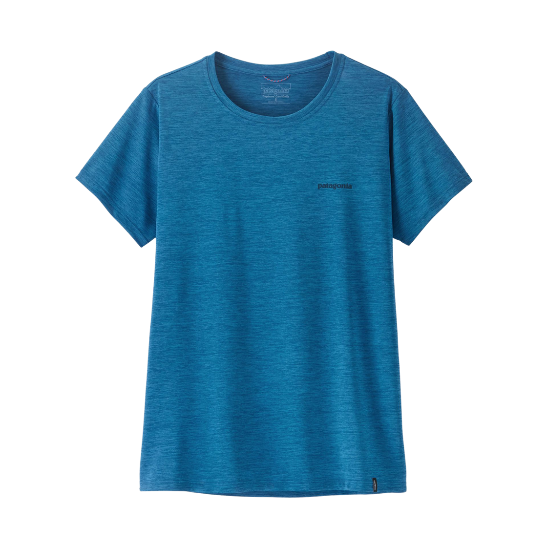 45489 (W) Patagonia Boardshort Logo Capilene Cool Daily Shirt Aquatic Blue Light Aquatic Blue X-Dye