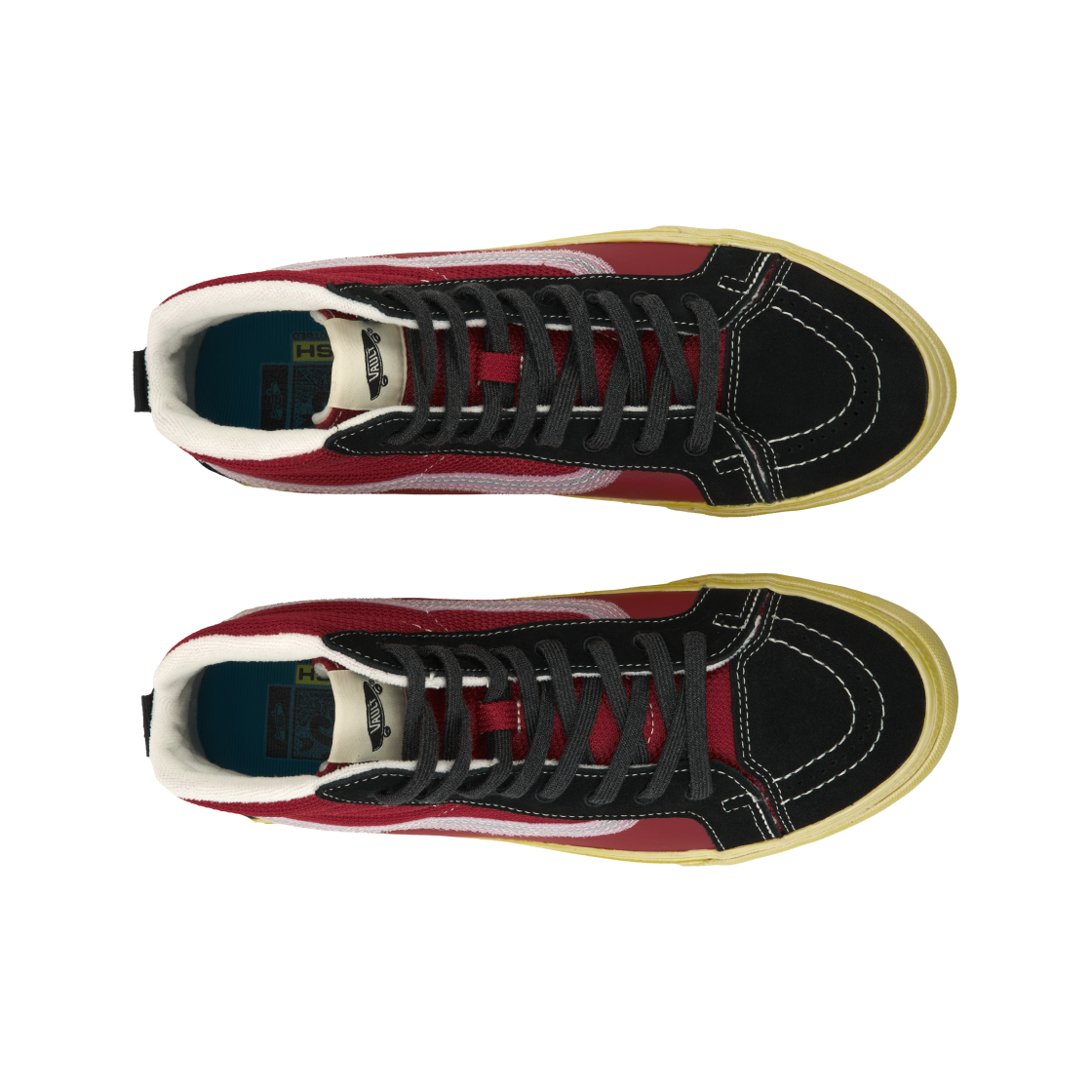 반스 스케이트 하이 노치백 스플릿 VR3 LX 빈티지 스포츠 블랙 레드(Vans Sk8-Hi Notchback Split VR3 LX Vintage Sport Black Red) - 5