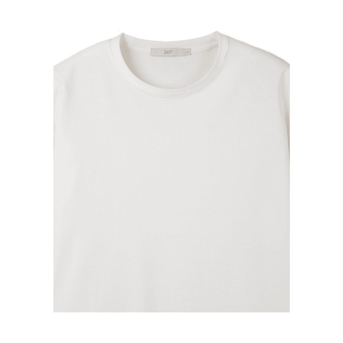 24/7 시리즈 코튼 아스킨 블렌디드 크롭 티 화이트(24/7 series Cotton Askin Blended Crop Tee White) - 3