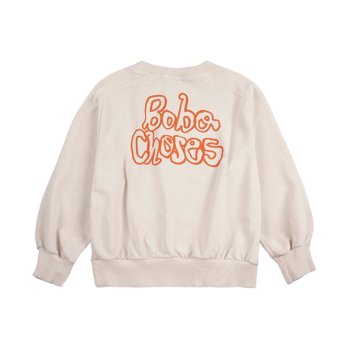 (키즈) 보보쇼즈 바이 핸드 래글런 스웨트셔츠 오프 화이트((Kids) Bobo Choses By Hand Raglan Sweatshirt Off White) - 1
