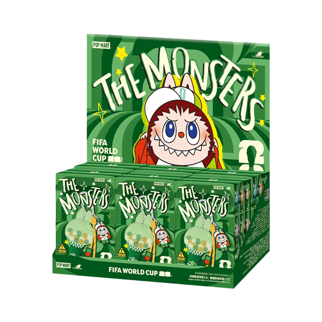 - Pop Mart The Monsters x FIFA Series Mini Pendant Light Sealed Case (6 Blind Boxes)