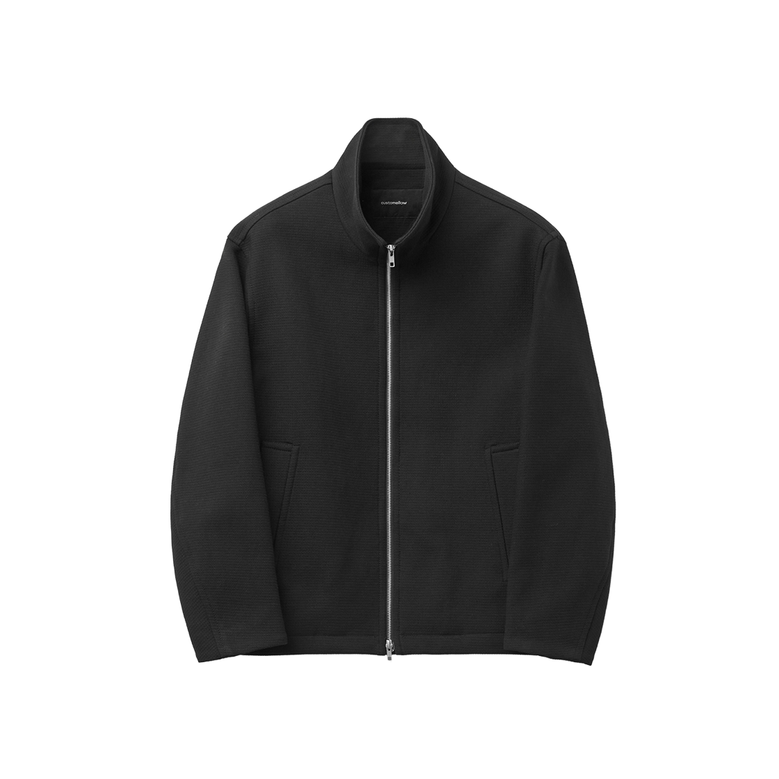 커스텀멜로우 코튼 트위드 하이넥 자켓 블랙(Customellow Cotton Tweed Highneck Jacket Black) - 1