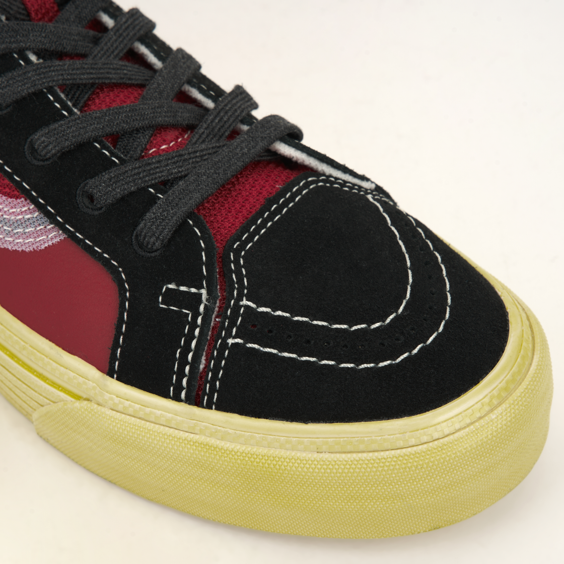 반스 스케이트 하이 노치백 스플릿 VR3 LX 빈티지 스포츠 블랙 레드(Vans Sk8-Hi Notchback Split VR3 LX Vintage Sport Black Red) - 7