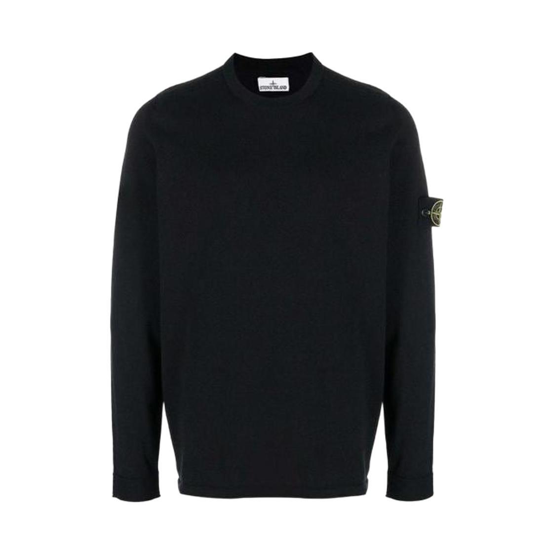 L1S1551000-62S00B9-V0020 Stone Island 5100062 Light Raw Hand Organic Cotton Regular Fit Crewneck Jumper with Rolled Edges Navy Blue - 26SS
