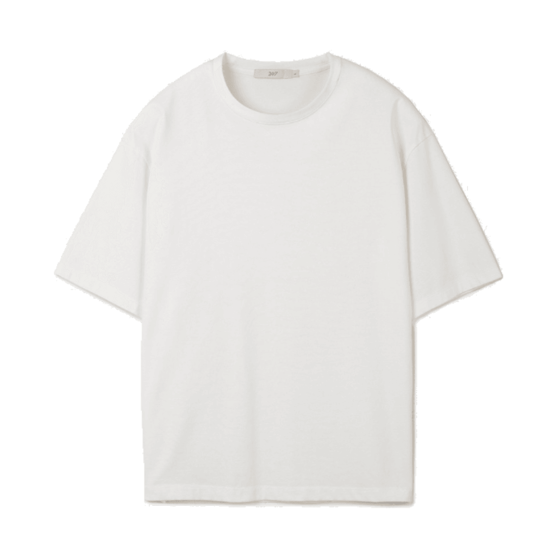 24/7 시리즈 코튼 아스킨 블렌디드 크롭 티 화이트(24/7 series Cotton Askin Blended Crop Tee White) - 1