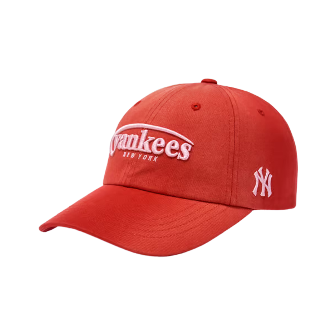 3ACPV076N-50RDD MLB Vintage Washing Curve Logo Unstructured Ball Cap New York Yankees Red