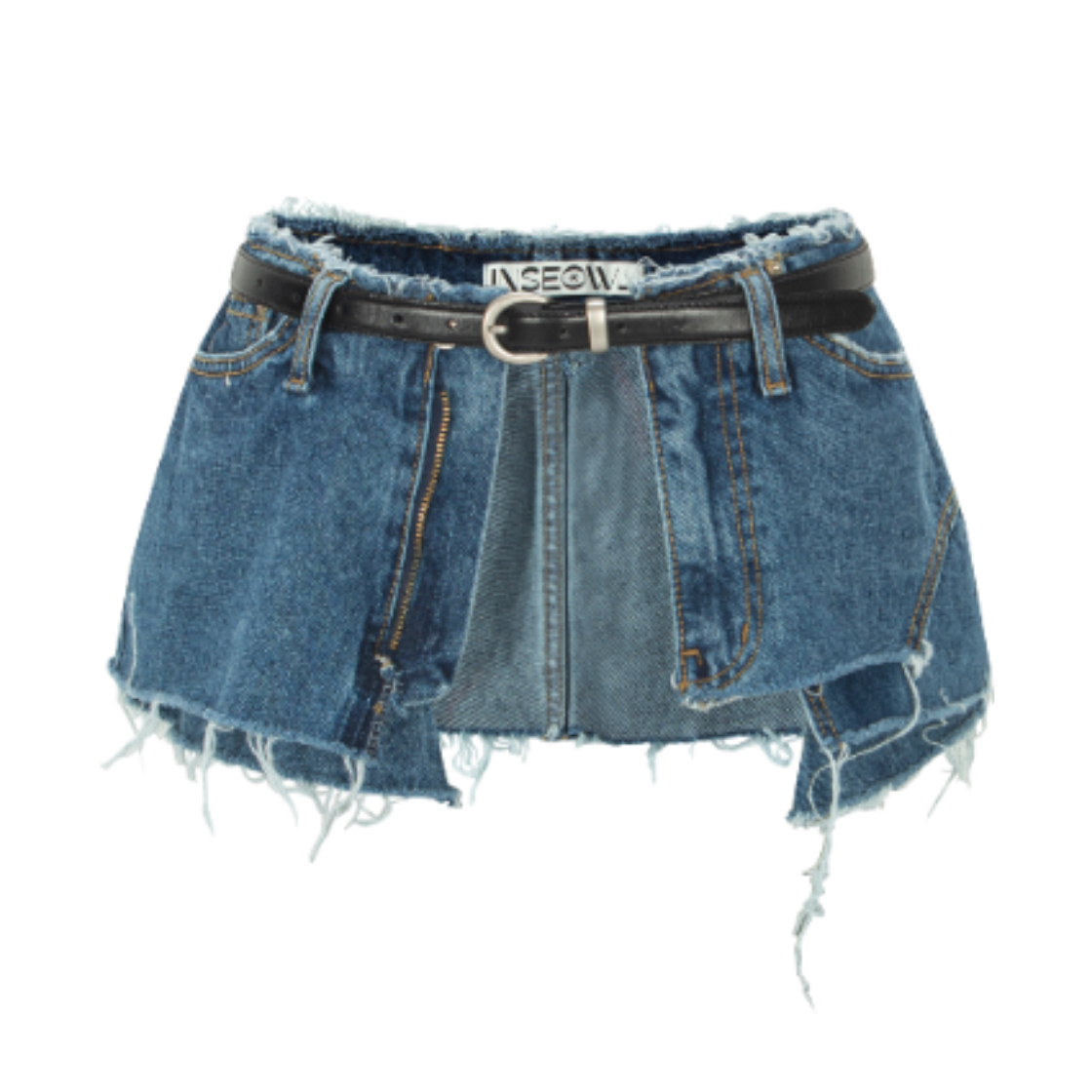 인스아울 컷오프 데님 벨트(Inseowl Cut Off Denim Belt)
