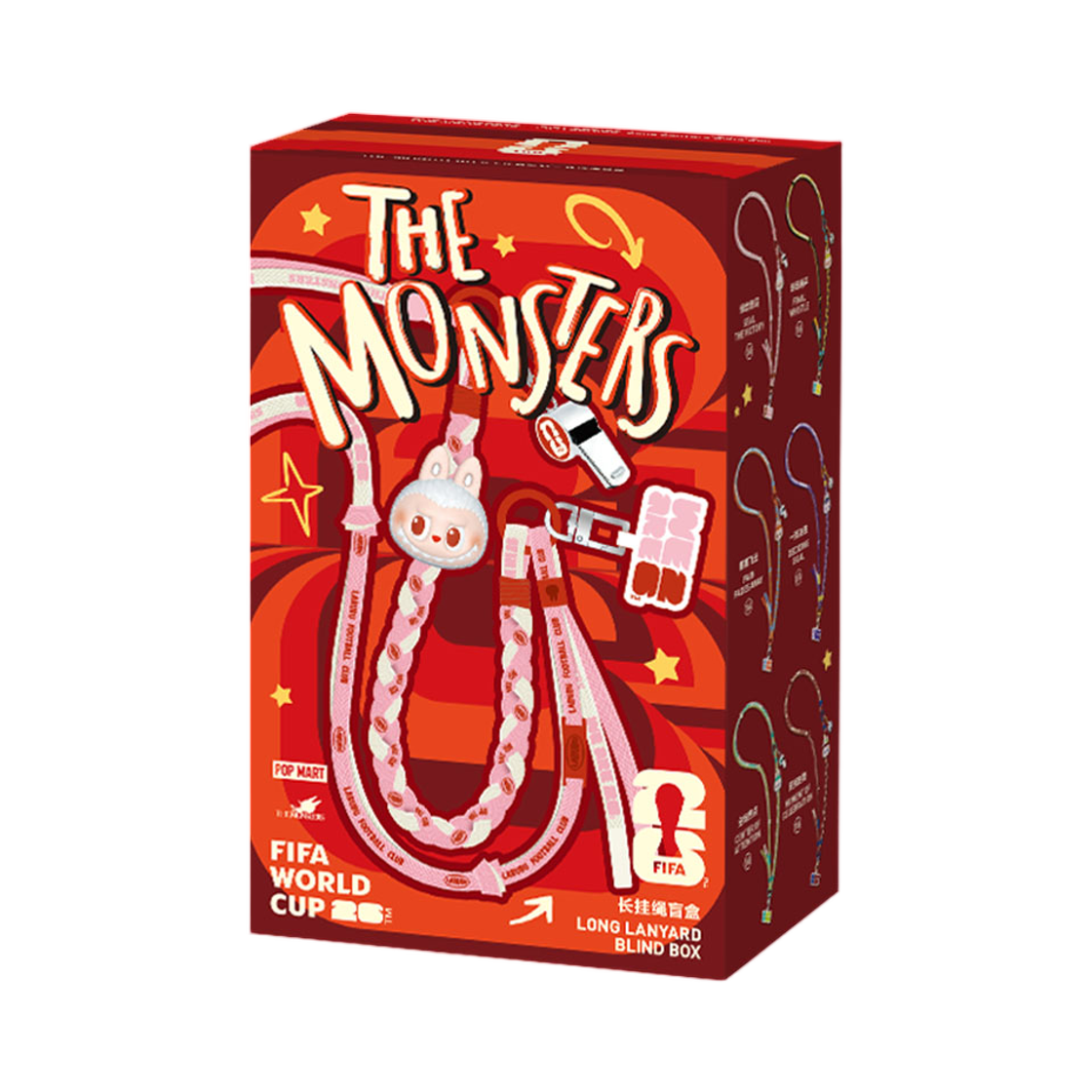 팝마트 더 몬스터즈 x 피파 시리즈 크로스형 휴대폰 스트랩 미개봉 랜덤박스 (1개입)(Pop Mart The Monsters x FIFA Series Long Lanyard Sealed Case (1 Blind Box)) - 1