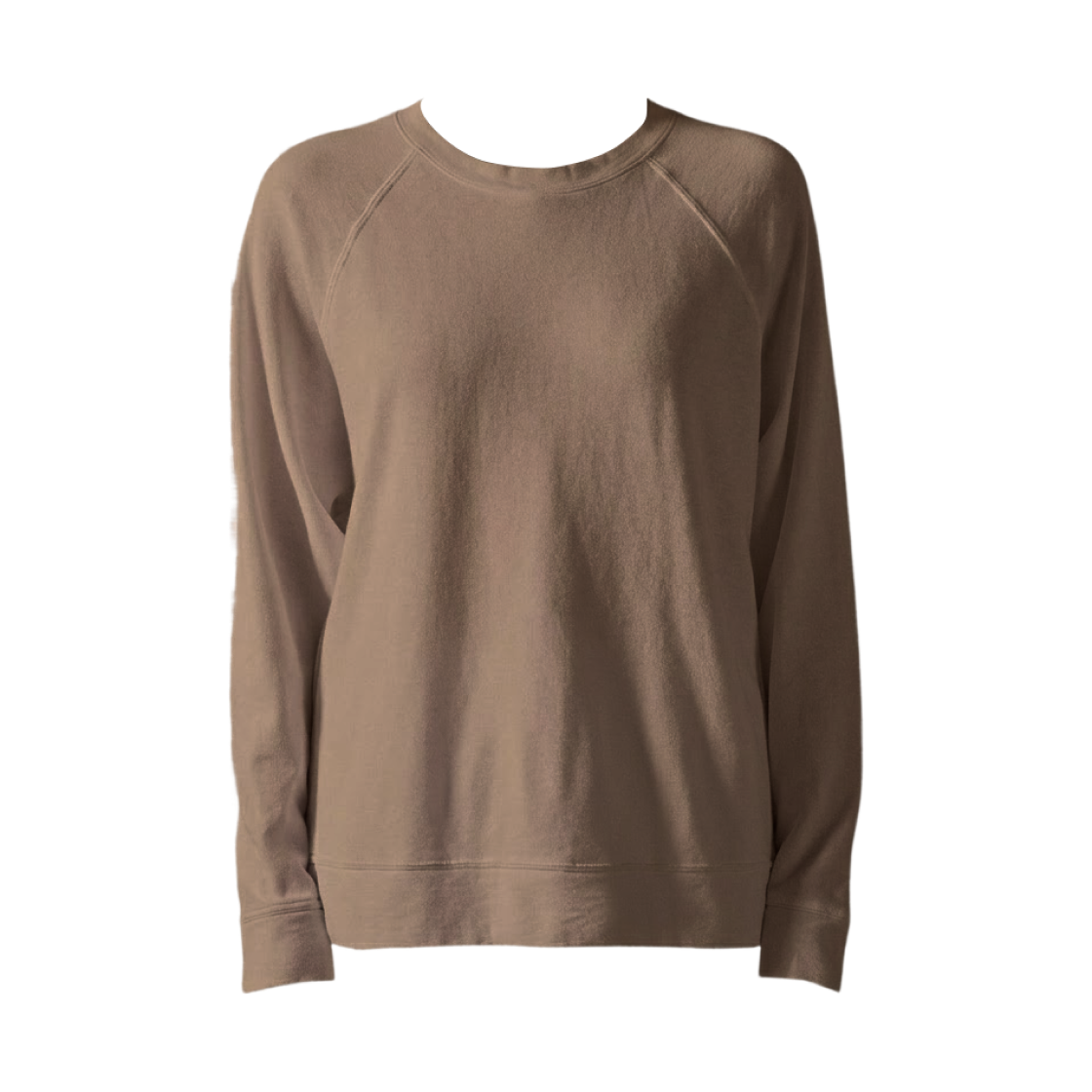 (W) 제임스 펄스 빈티지 프렌치 테리 릴렉스 스웨트셔츠 커피 피그먼트((W) James Perse Vintage French Terry Relaxed Sweatshirt Coffee Pigment)