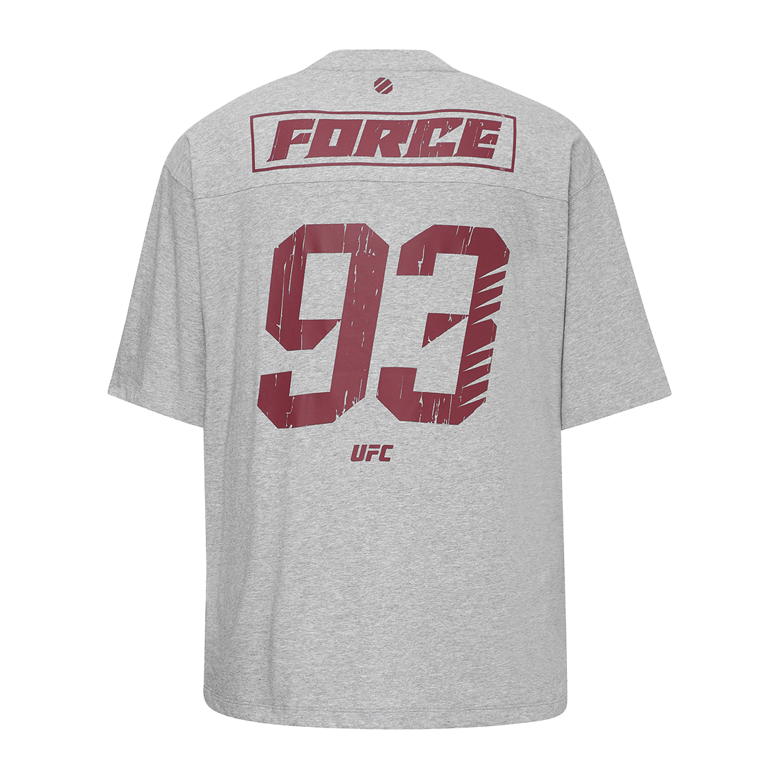 유에프씨 스포츠 포스 메가핏 반팔 티셔츠 멜란지 그레이 U2SSX1101MG(UFC SPORT Force Mega Oversized Fit Short Sleeved Shirt Melange Grey) - 1