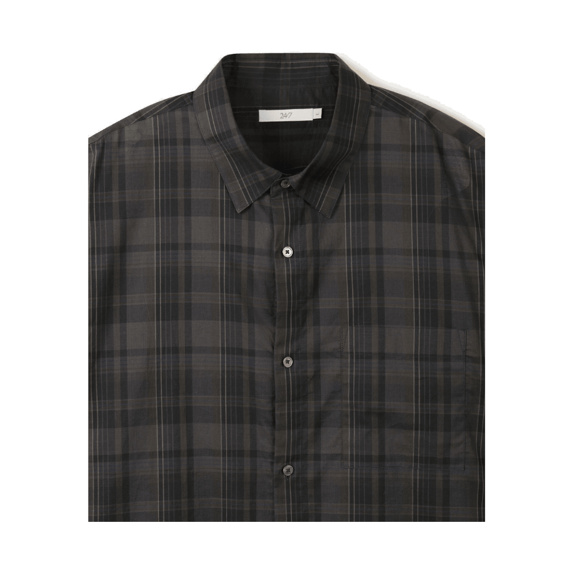24/7 시리즈 플레이너 체크 셔츠 다크 브라운(24/7 series Planar Check Shirts Dark Brown) - 3