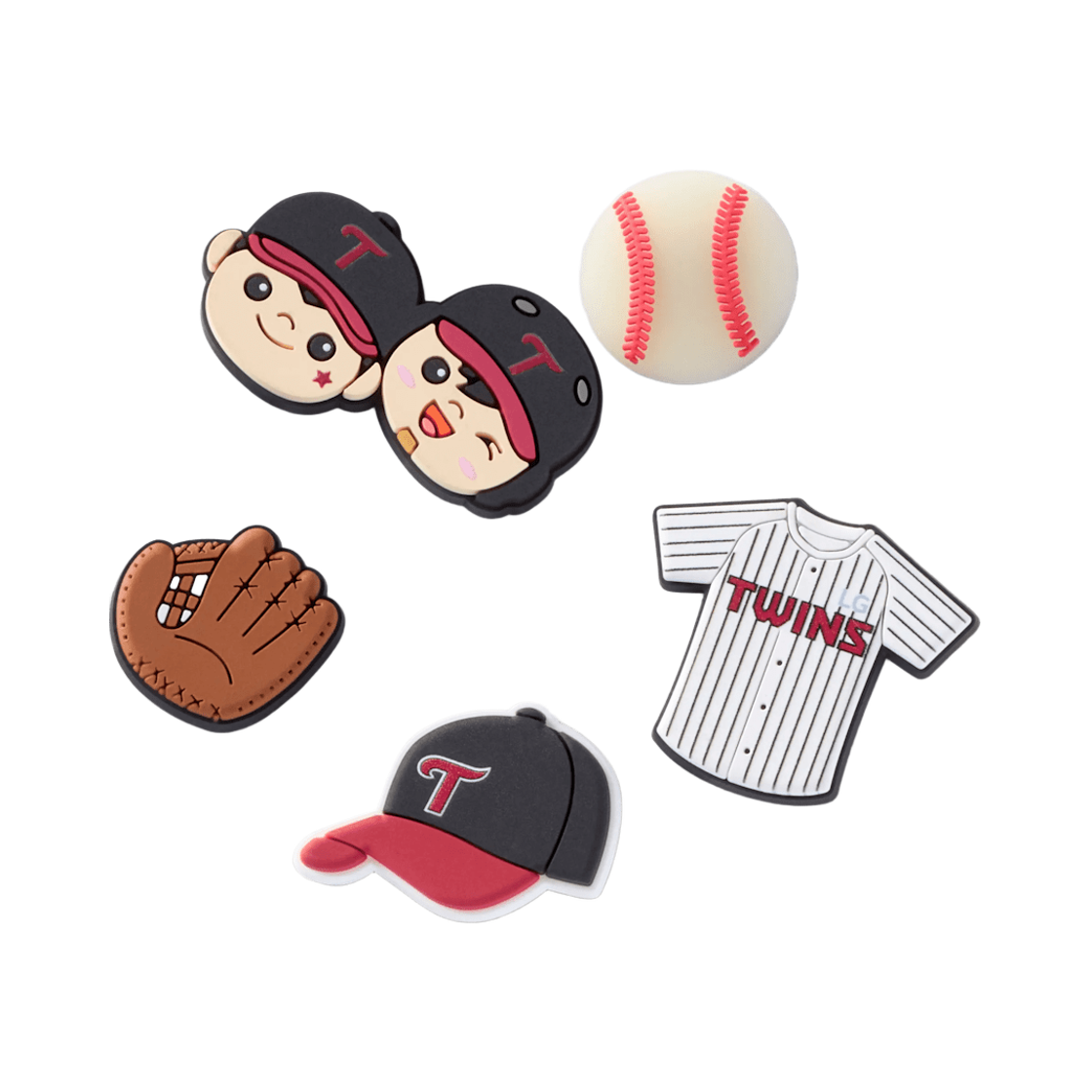 크록스 x KBO LG 트윈스 지비츠 참 (5개 세트)(Crocs x KBO LG Twins Jibbitz Charms (Set of 5))
