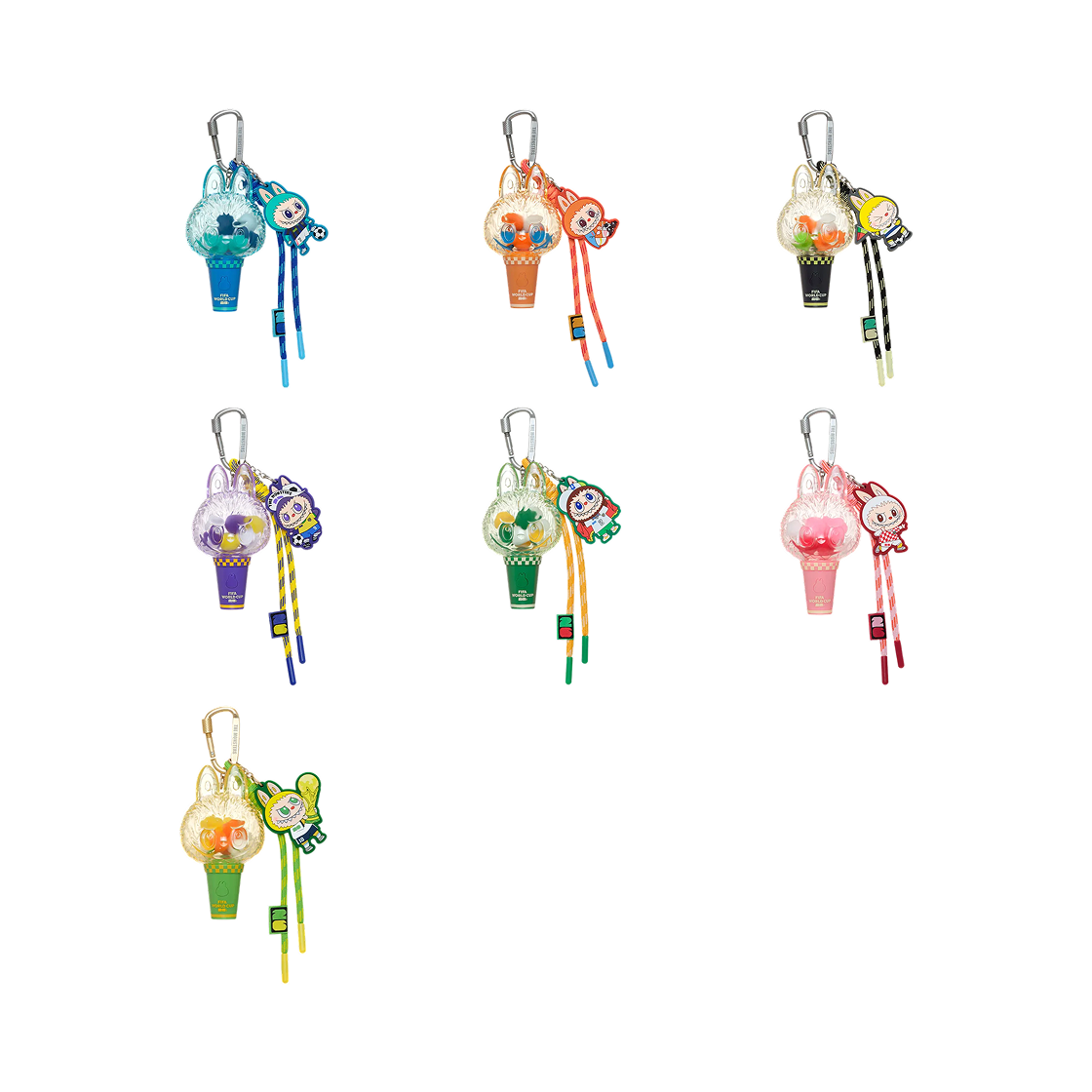 팝마트 더 몬스터즈 x 피파 시리즈 미니 라이트 키링 미개봉 랜덤박스 (6개입)(Pop Mart The Monsters x FIFA Series Mini Pendant Light Sealed Case (6 Blind Boxes)) - 2