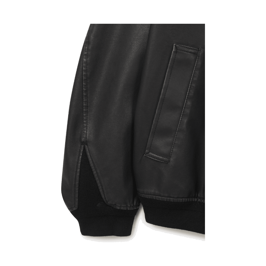 24/7 시리즈 레더 Ma-1 자켓 블랙(24/7 series Leather Ma-1 Jacket Black) - 5