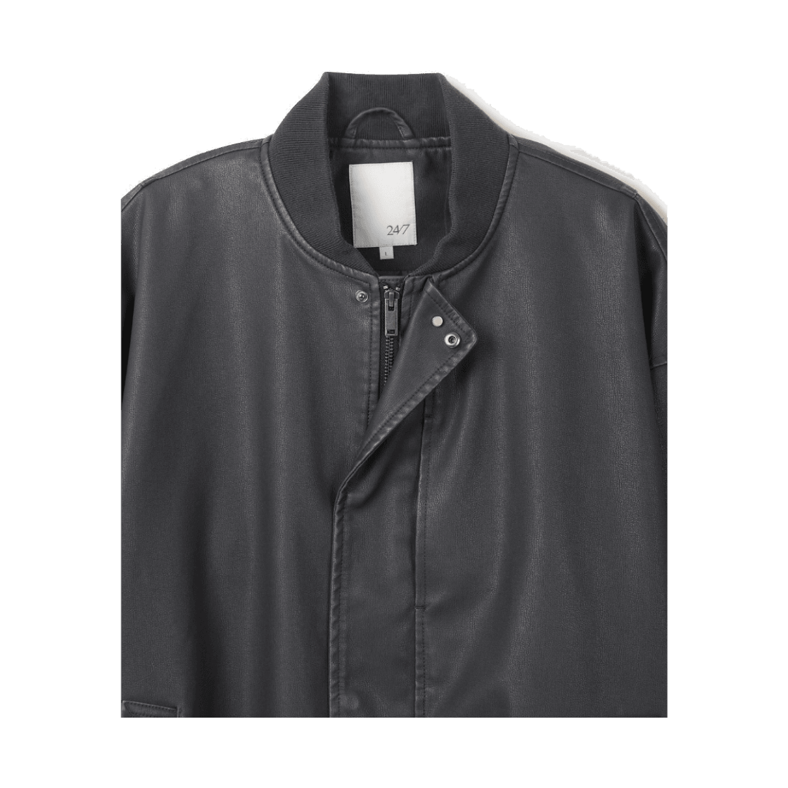 24/7 시리즈 레더 Ma-1 자켓 차콜(24/7 series Leather Ma-1 Jacket Charcoal) - 3