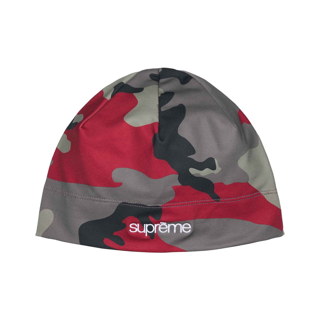 - Supreme Base Layer Beanie Red Camo - 26SS