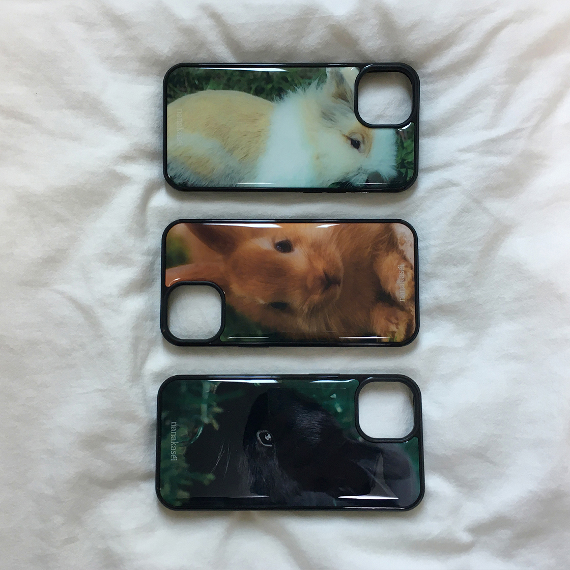 나나카세이 베이지 토끼 에폭시 범퍼 케이스(NANAKASEI beige rabbit epoxy bumper case) - 4