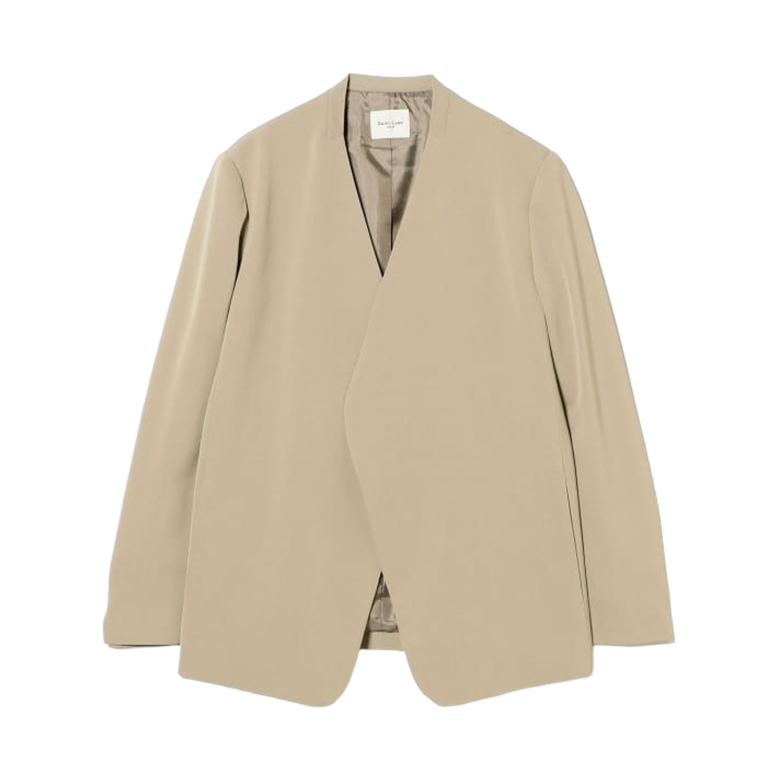 (W) 데미 럭스 빔즈 드라이 칼제 벨티드 자켓 베이지((W) Demi-Luxe Beams Dry Calze Belted Jacket Beige) - 3