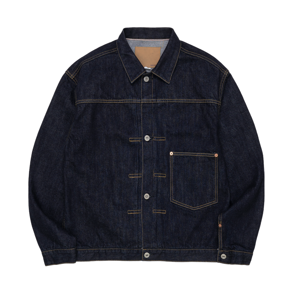 휴스턴 재팬 WWII 데님 자켓 티백 인디고 원 워시 51501(Houston Japan WWII Denim Jacket T-Back Indigo One Wash 51501)