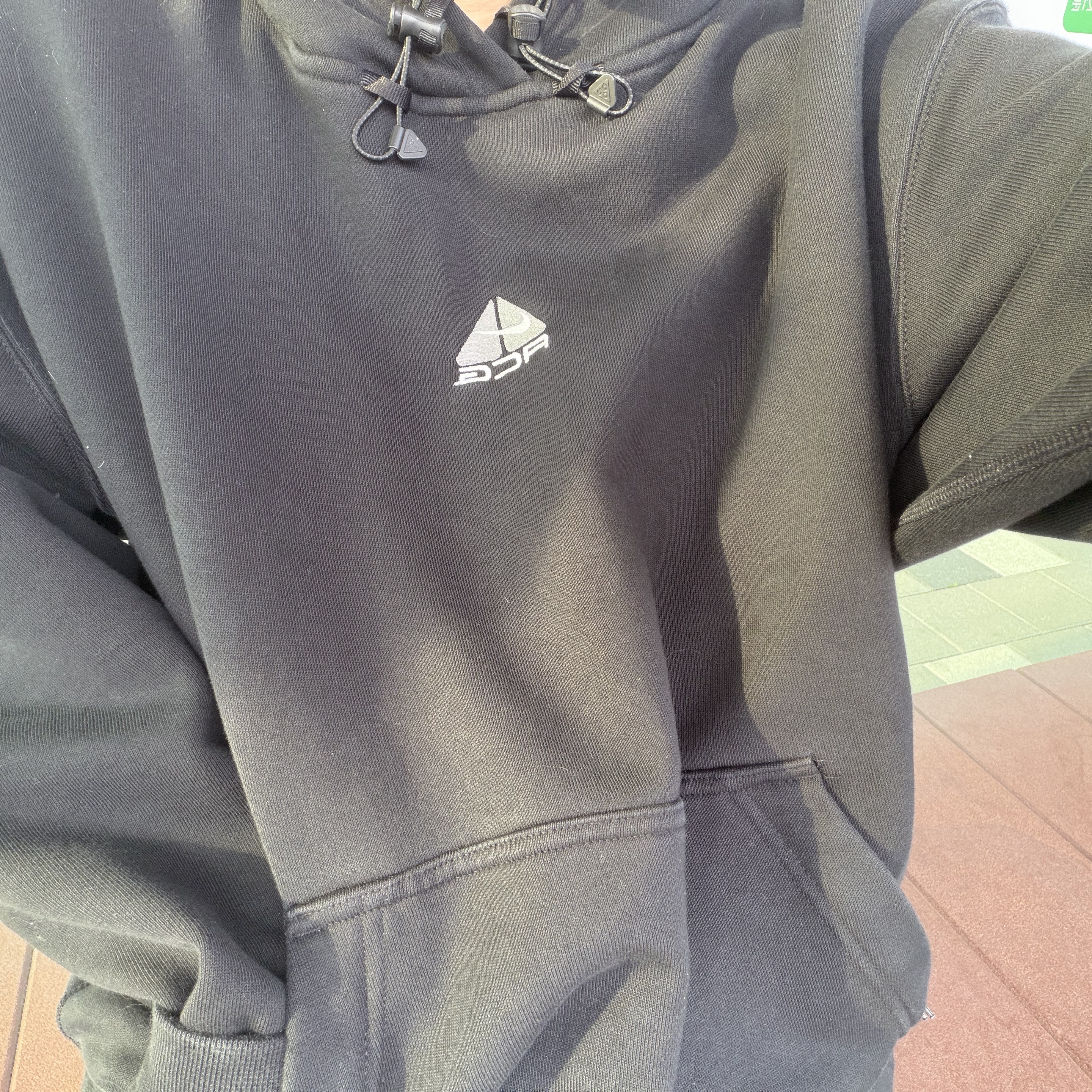 Nike ACG Therma-Fit Fleece Pullover Hoodie Black Anthracite - Asia 착용 스타일