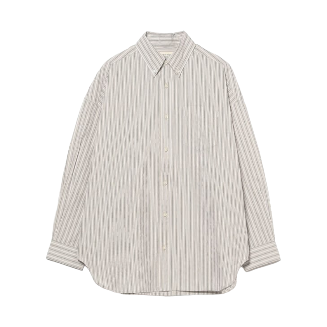 13-11-0560-452 (W) Beams Boy Dobby Stripe Big BD Shirt Grey