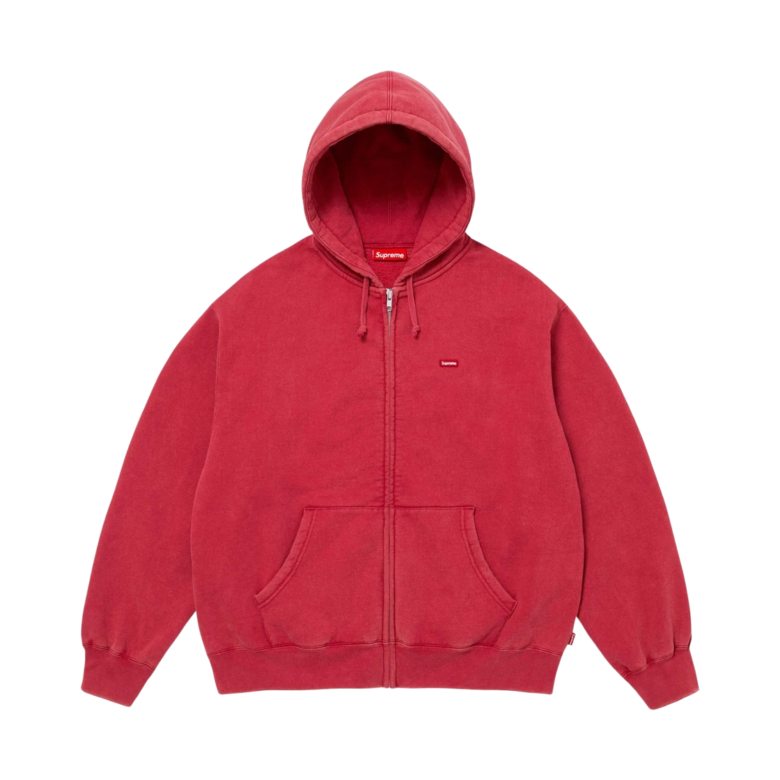Supreme Supreme Small Box Zip Up Hooded Sweatshirt Dark Red - 26SS · S