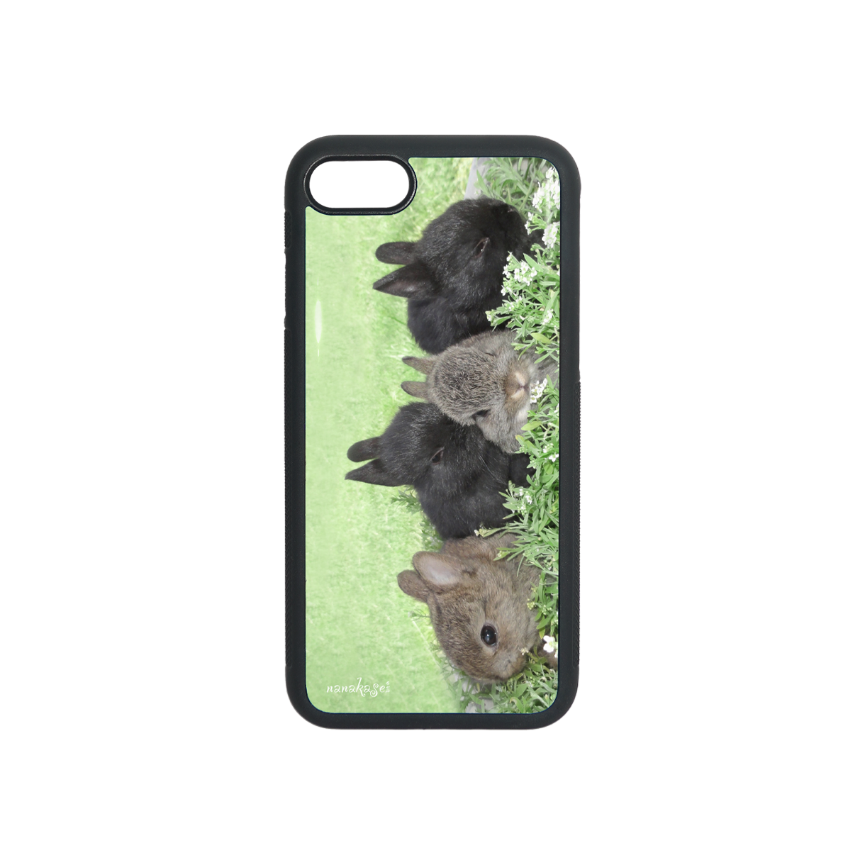 나나카세이 네마리의 아기 토끼 에폭시 범퍼 케이스(NANAKASEI four bunnies epoxy bumper case) - 1