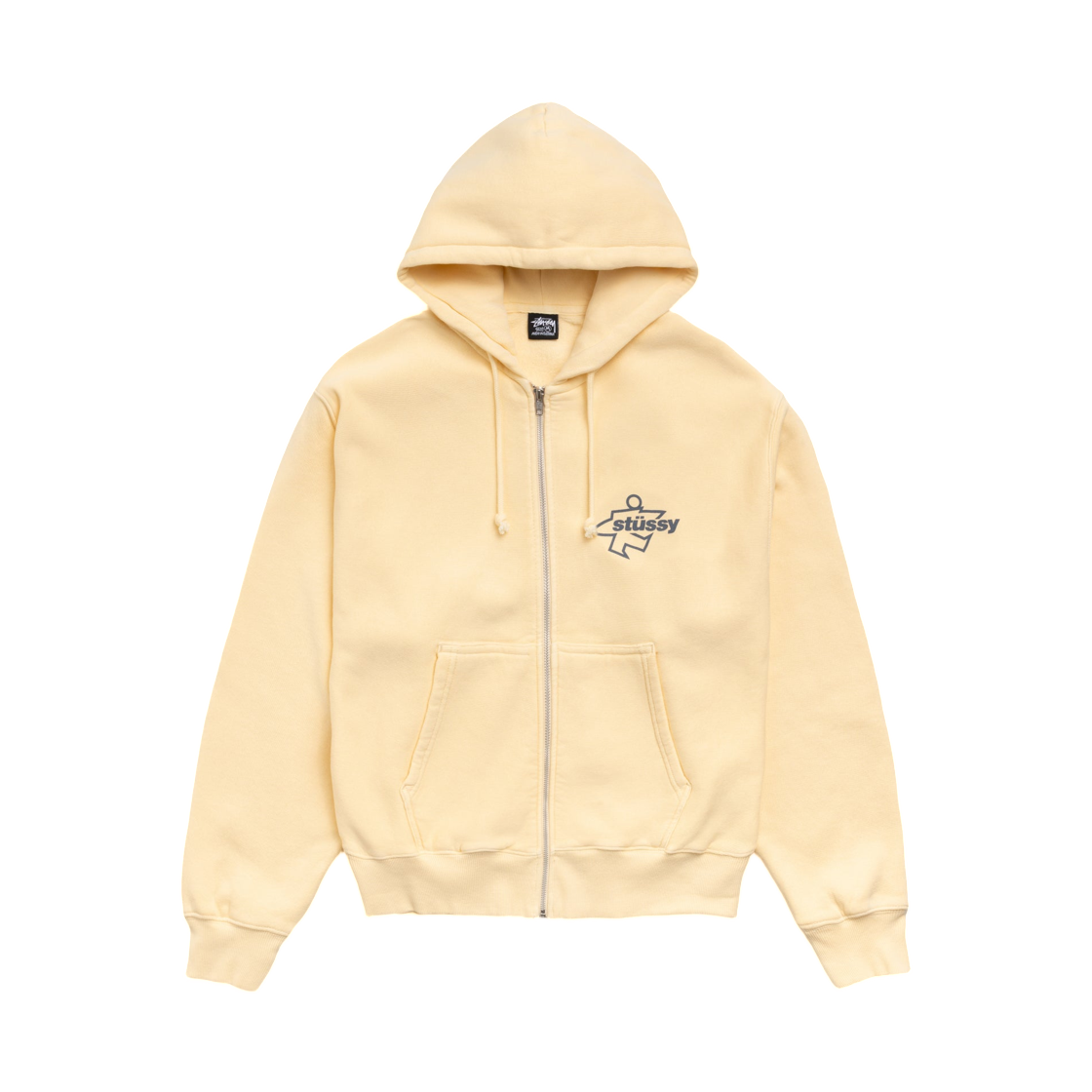 스투시 서프 사이즈 집 후드 옐로우(Stussy Surf Size Zip Hoodie Yellow) - 2