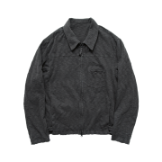 Polyteru Slub Zip Jacket Charcoal