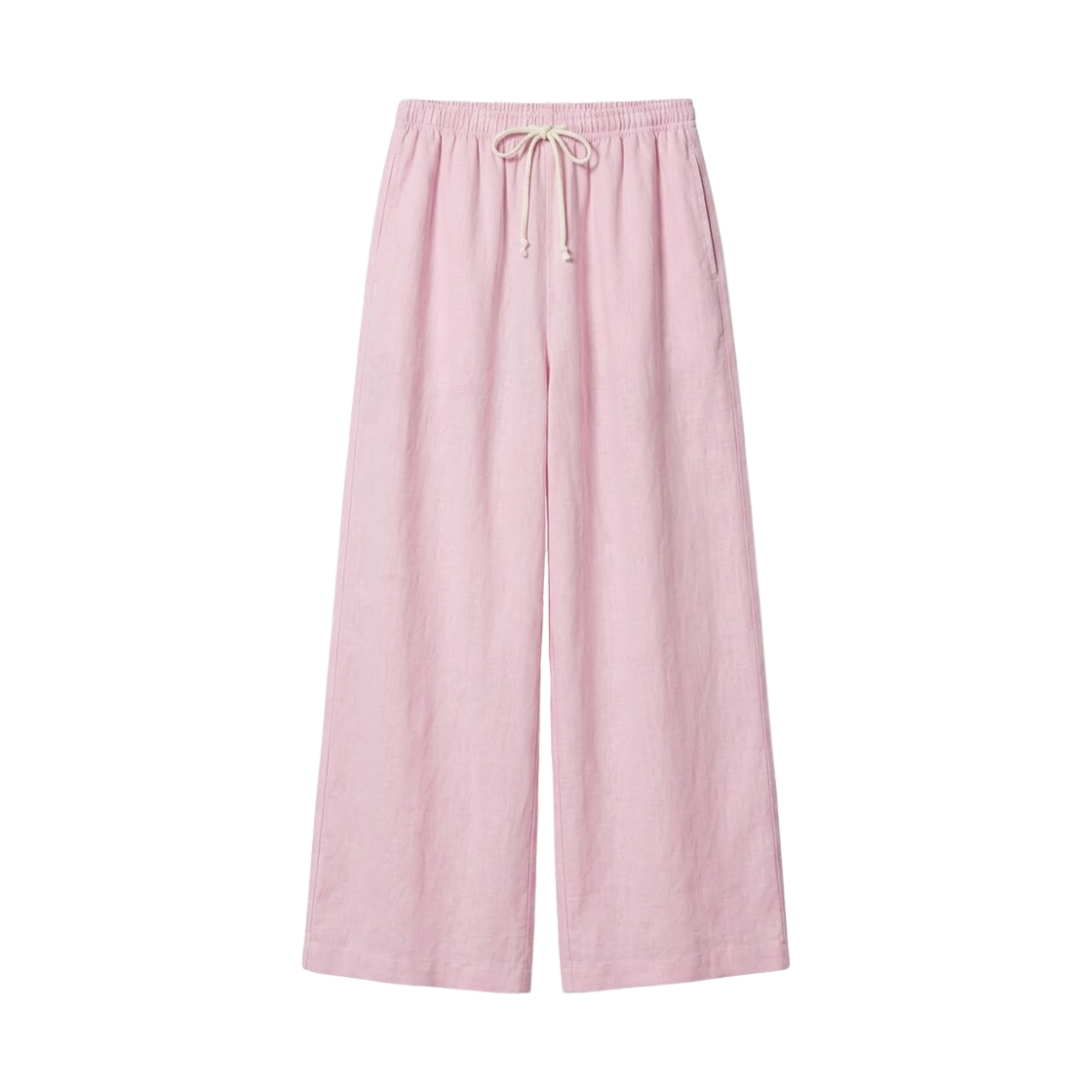 473791-11 (W) Uniqlo Linen Blend Easy Pants Pink - JP