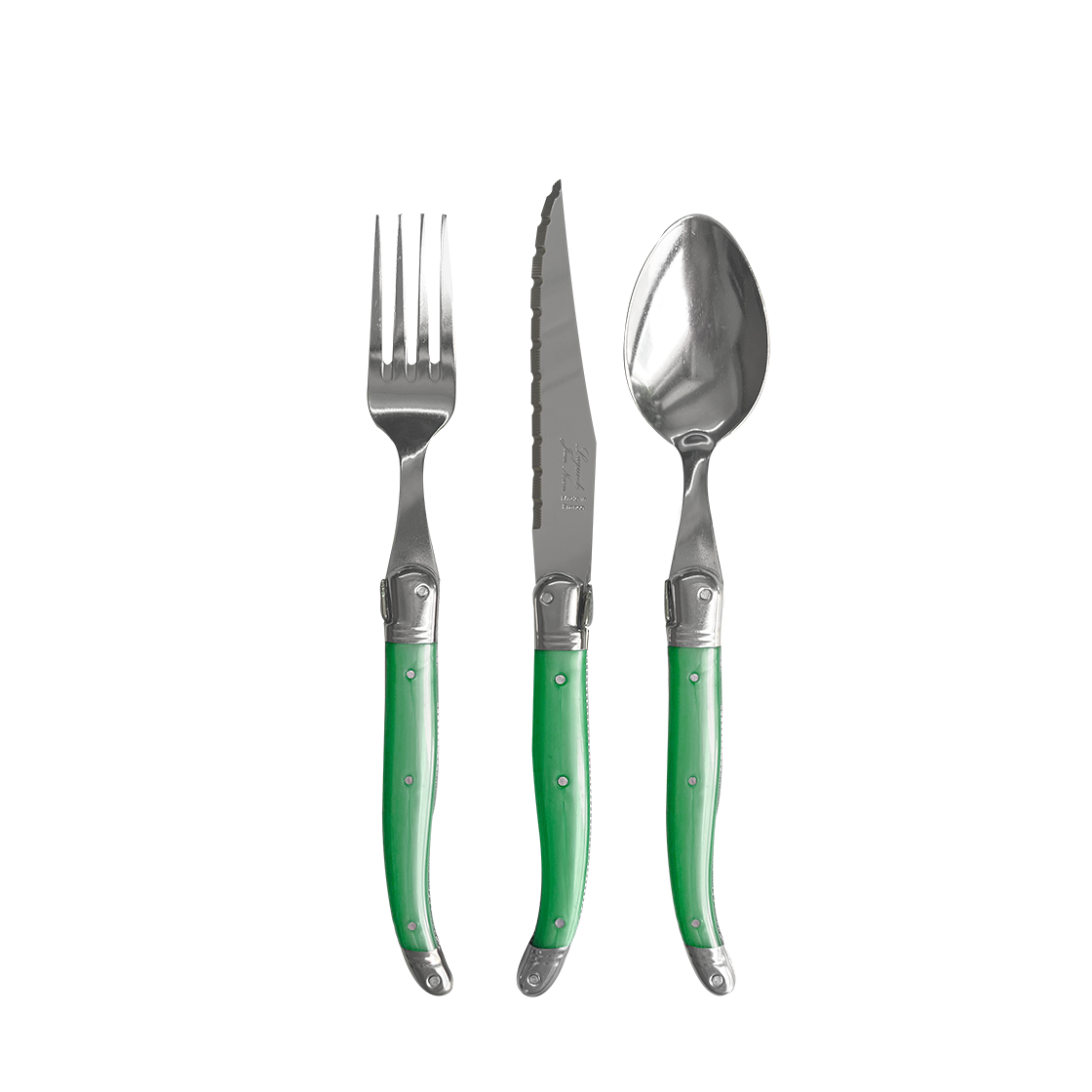 장네론라귀올 양식기 그린 선물패키지(JEAN NERON LAGUIOLE Dinner cutlery gift set green) - 1