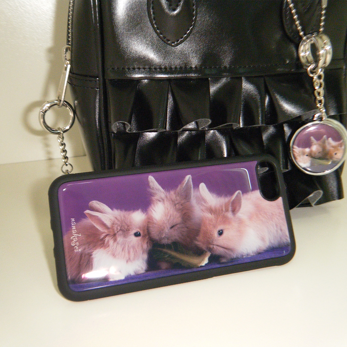 나나카세이 아기토끼 세마리 에폭시 범퍼 케이스(NANAKASEI three bunnies epoxy bumper case) - 3