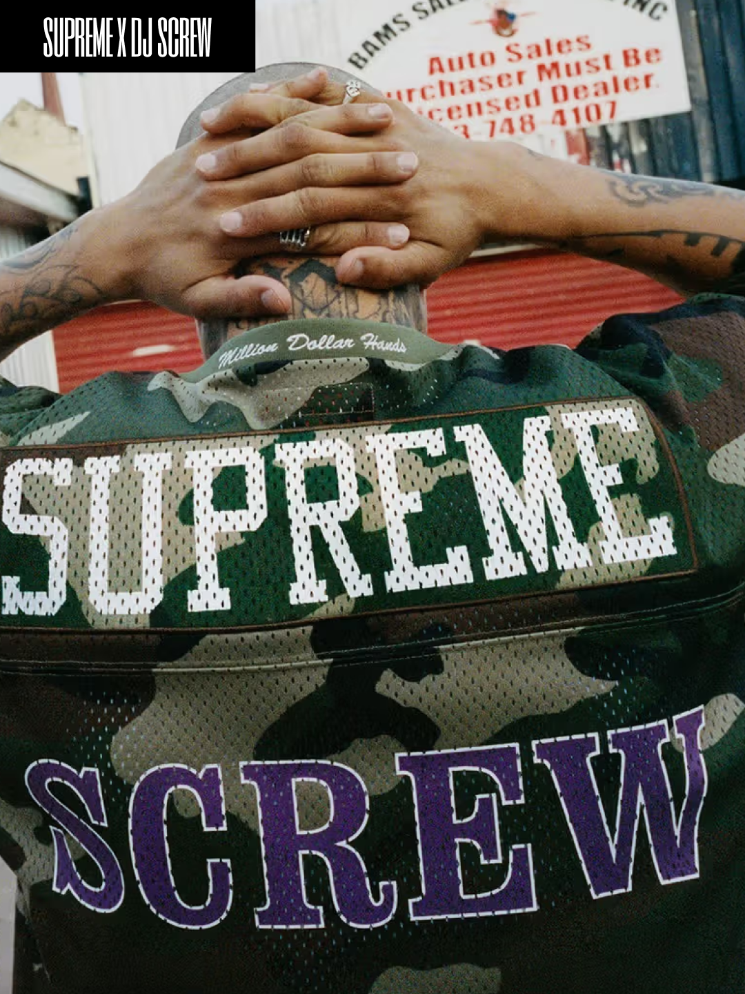 Supreme x DJ Screw Foco Bobblehead Multicolor - 26SS, Supreme x DJ Screw Zip Up Hooded Sweatshirt Black - 26SS 착용 스타일 - 4