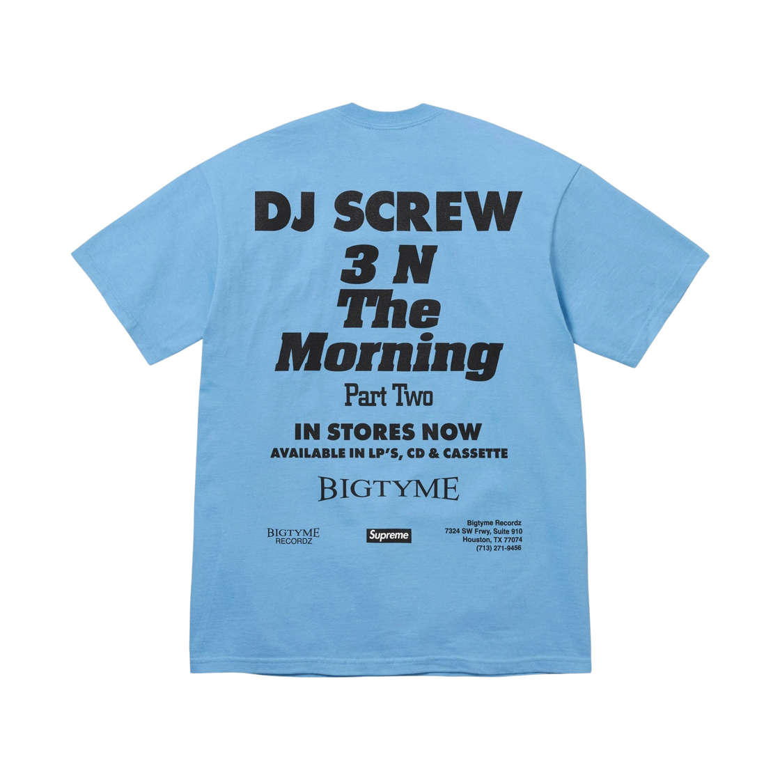 슈프림 x DJ 스크류 SUC 티셔츠 블루 - 26SS(Supreme x DJ Screw SUC T-Shirt Blue - 26SS) - 2