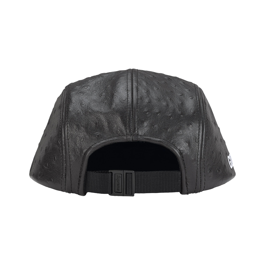 슈프림 오스트리치 엠보스 레더 고어텍스 캠프캡 블랙 - 26SS(Supreme Ostrich Embossed Leather Gore-Tex Camp Cap Black - 26SS) - 3