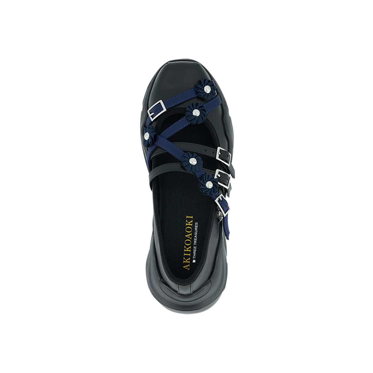 아키코아오키 우먼 플로라 블랙 네이비 - 26SS(Akikoaoki Women Flora Black Navy - 26SS) - 5