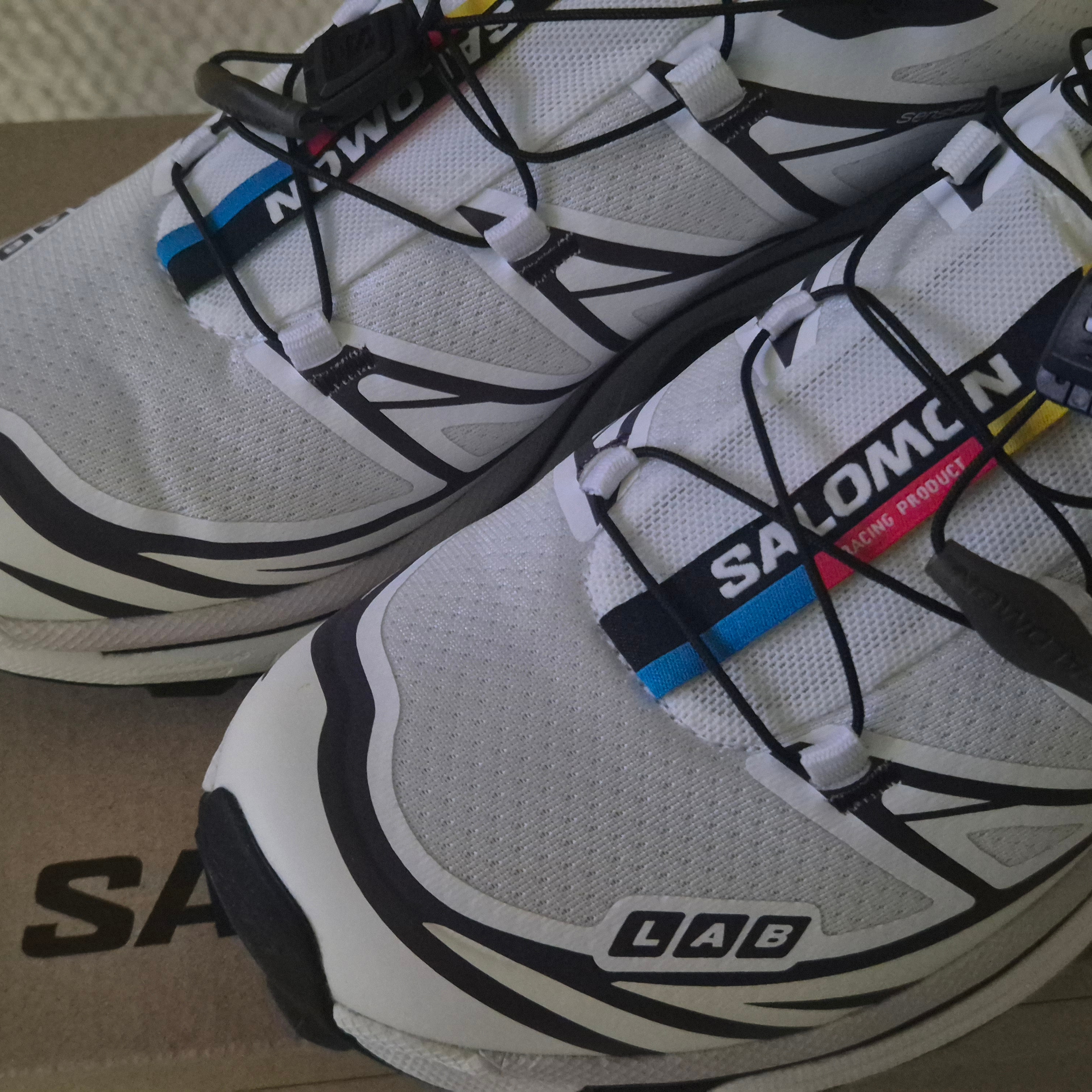 Salomon XT-6 White Vanilla Ice 착용 스타일 - 1