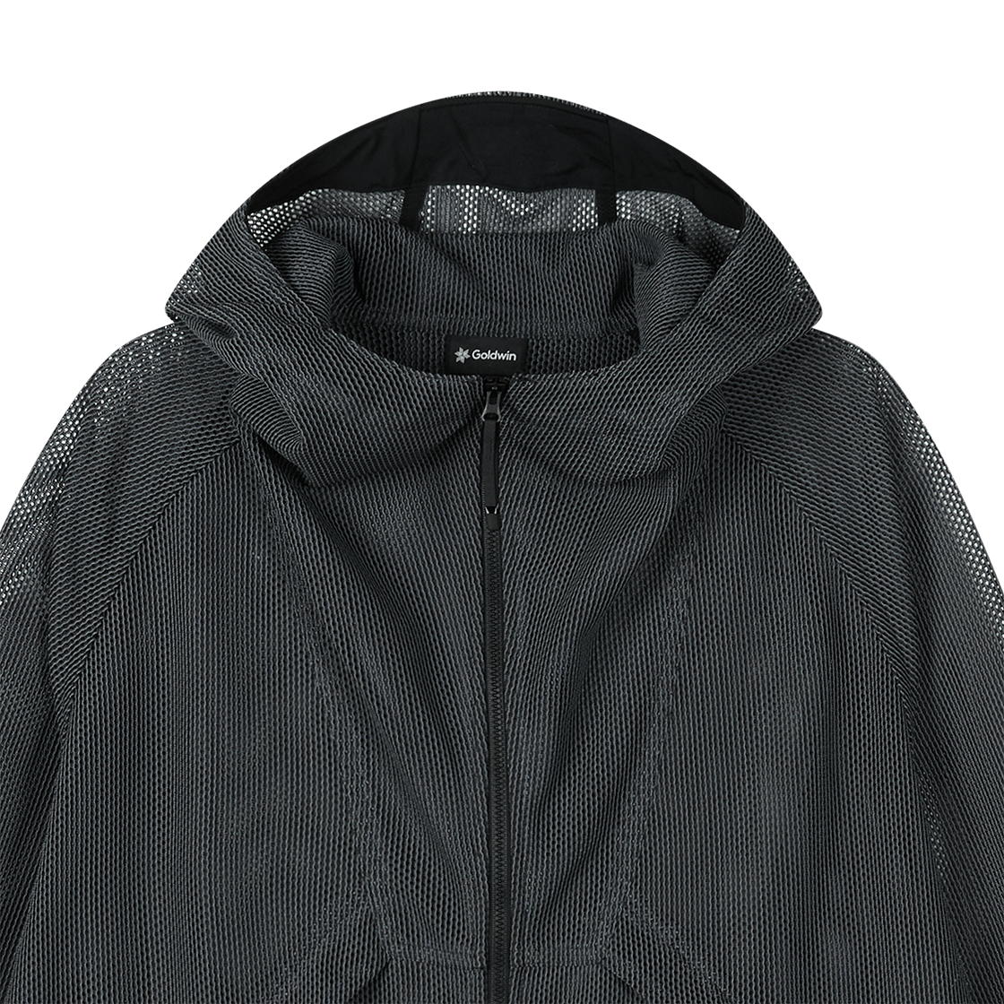 골드윈 토널리스 메쉬 후디드 자켓 블랙 - 26SS(Goldwin Tonalith Mesh Hooded Jacket Black - 26SS) - 3