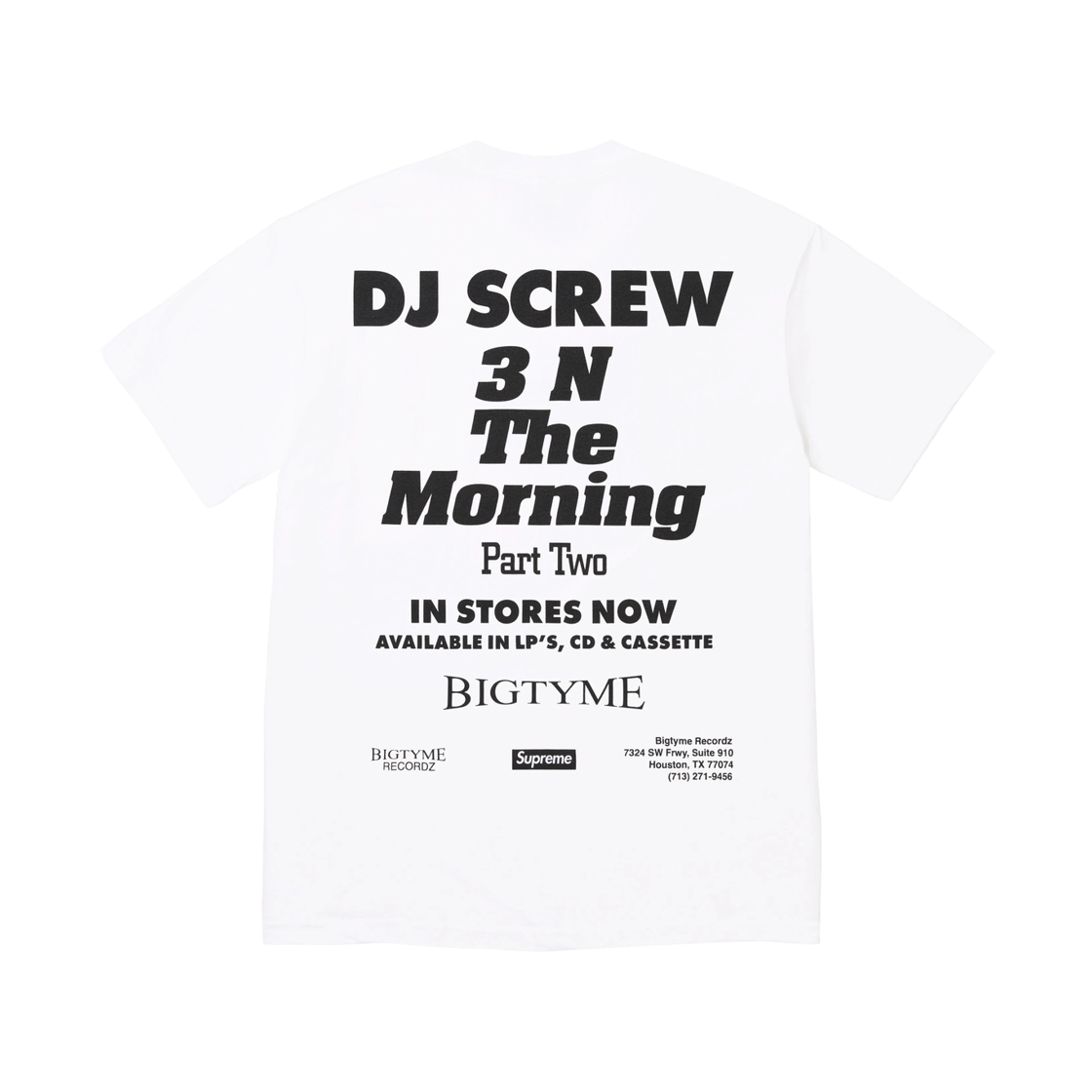 슈프림 x DJ 스크류 SUC 티셔츠 화이트 - 26SS(Supreme x DJ Screw SUC T-Shirt White - 26SS) - 2
