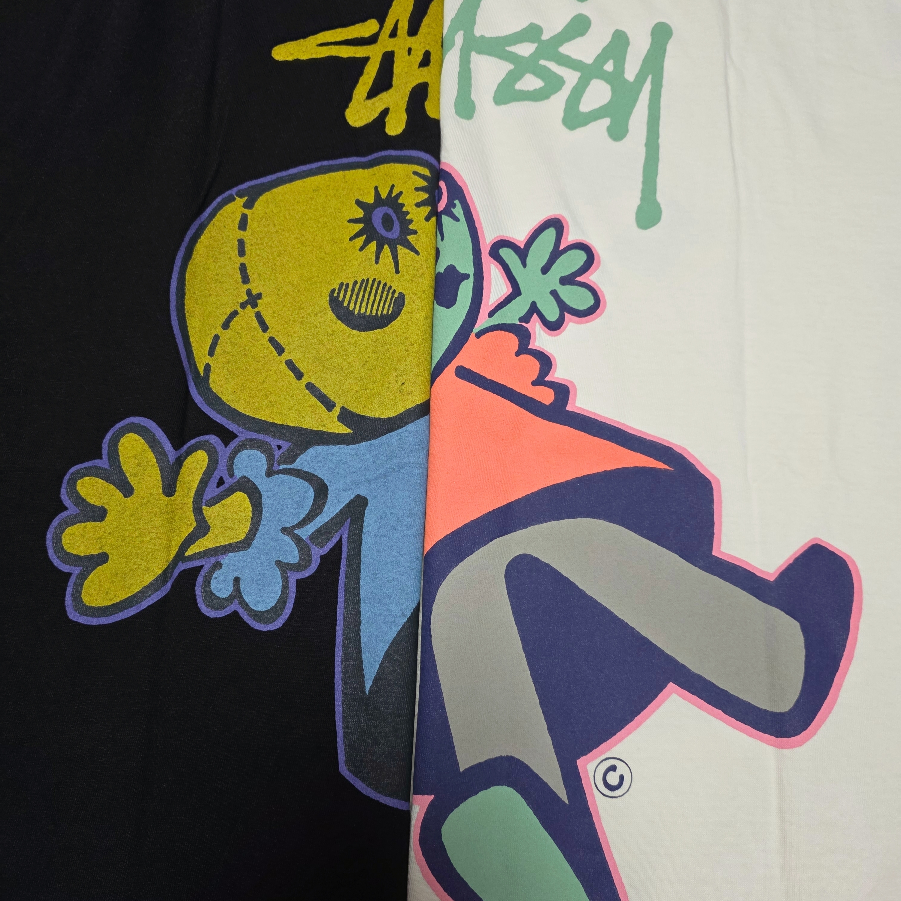 Stussy Dollie Pigment Dyed T-Shirt Black, Stussy Dollie Pigment Dyed T-Shirt Natural 착용 스타일 - 1