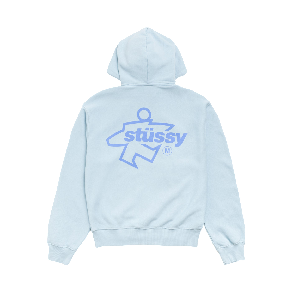 스투시 서프 사이즈 집 후드 스카이 블루(Stussy Surf Size Zip Hoodie Sky Blue) - 1