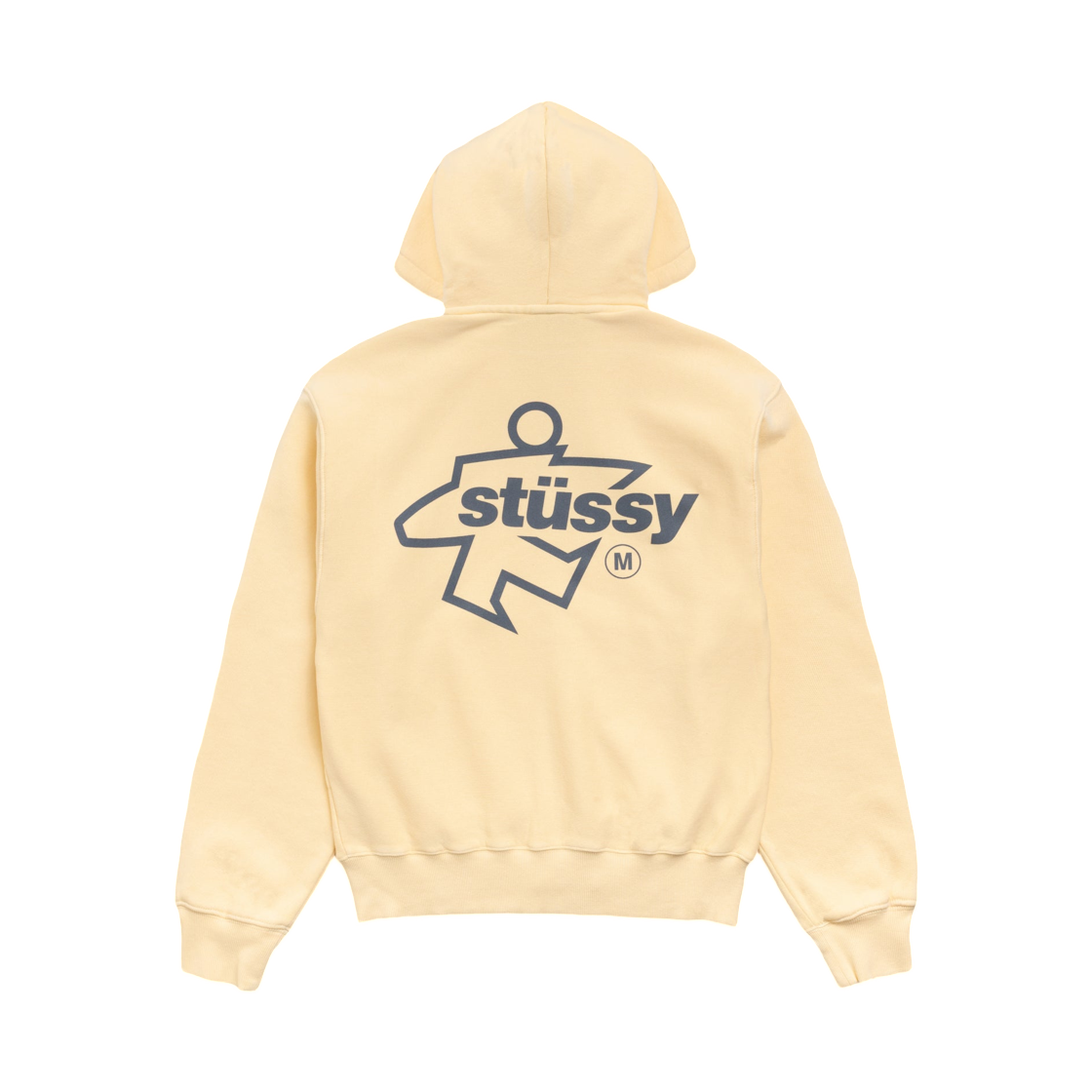 1975180 Stussy Surf Size Zip Hoodie Yellow
