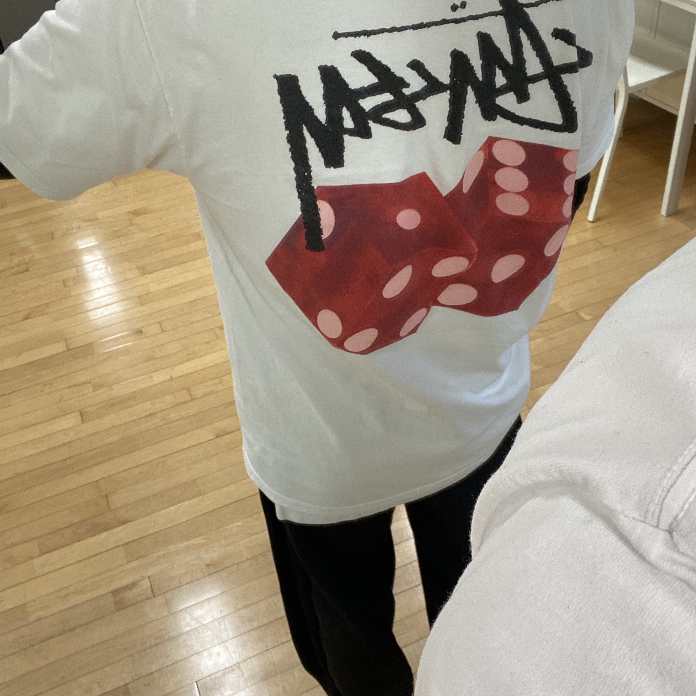 Stussy Diced Out T-Shirt White 착용 스타일