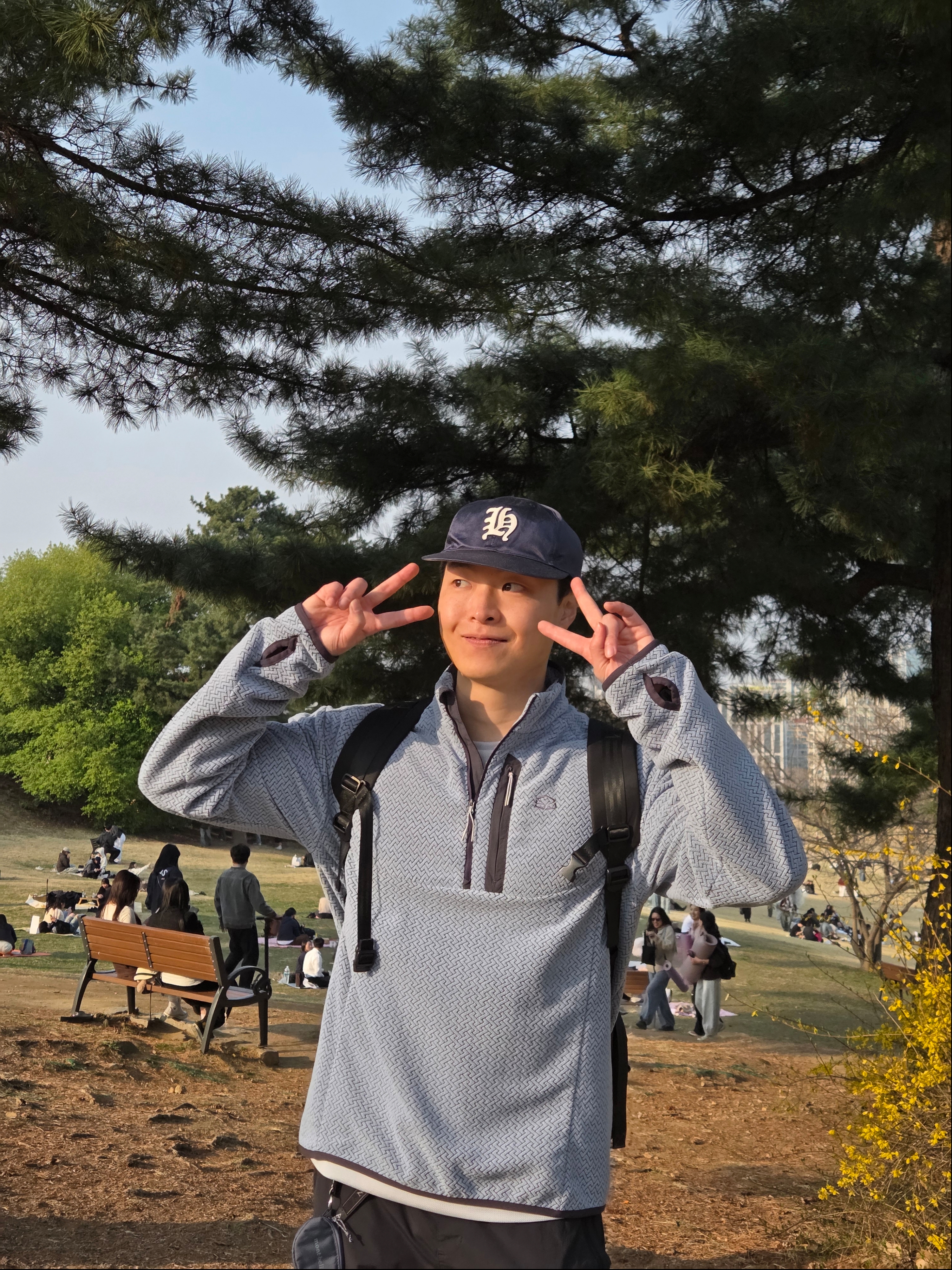Heritage Floss Waterproof Nylon BB Cap Black, Salomon XT-Quest Black Silver 착용 스타일 - 1